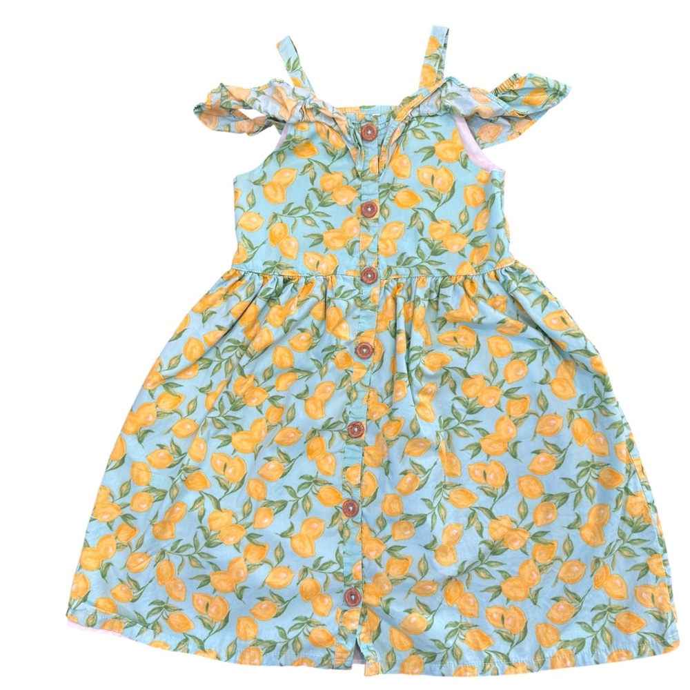 Girls size 6x Lemon Print Sundress